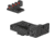 Kensight LPA TRT Square Serrated Blade Adjustable Target 1911 Rear Sight, Fiber Optic Flat Base Front Sight, Black, 930-052
