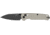 Kershaw Bel Air Folding Knife, 3.1 in Blade, CPM MagnaCut Stainless Steel, Plain, Bright Nickel Cerakote, 6105