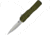 Kershaw Auto Livewire OTF Automatic Folding Knife by Matt Diskin, 3.3in, CPM MagnaCut, Spear Point Blade, Stonewash Finish, Olive Green Aluminum Handle, 9000OL