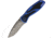 Kershaw Blur Assisted Opening Folding Knife, 3.4in, Damascus, Drop Point, Blue Anodized Aluminum with Black Trac-Tec Handle, 1670NBDAM