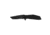 Kershaw Brawler, Folding Knife, Assisted Oppening, 3&quot; Tanto Blade, Combination Edge, 8Cr13MoV Blade Steel, 7.1&quot; Overall Length, Liner Lock, Black Oxide Finish, Black Glass Filled Nylon Handle, 1990ST