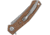 Kershaw Concierge Linerlock Folding Knife, 3.25 in, Stainless Steel, Drop Point, Micarta, Brown Micarta, 4020MIB
