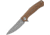 Kershaw Concierge Linerlock Folding Knife, 3.25 in, Stainless Steel, Drop Point, Micarta, Brown Micarta, 4020MIB