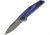 Kershaw Fraxion Linerlock Blue BW Folding Knife, 2.75in Blackwash Finish 8Cr13Mov SS Clip Point Blade, Blue G10 Handle With Carbon Fiber Inlay, Pocket Clip, 1160BLUBW