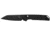 Kershaw Iridium Folding Knife, 3.45in, D2 Steel, Reverse Tanto Blade, Aluminum, Black Handle, 2038RBLK