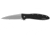 Kershaw K.O. Leek, Black Aluminum Handle, Stone Washed Blade, Plain K1660SWBLK