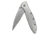 Kershaw Leek Assisted Opening Folding Knife, 3 in, 14C28N, Serrated Drop Point Blade, 410 Stainless Steel, Silver Handle, 1660ST