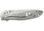 Kershaw Leek Assisted Opening Folding Knife, 3 in, 14C28N, Serrated Drop Point Blade, 410 Stainless Steel, Silver Handle, 1660ST
