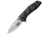 Kershaw Tickfaw Folding Knife,2.25in Bead-Blasted Plain w/Pockeclip, Black Glass Filled Nylon Handle K7418DCX
