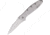 Kershaw Leek Framelock Second Assisted Opening Folding Knife, 3 in, Stainless Steel, Partially Serrated, Bead Blast Finish Stainless Handle, 1660STB