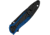 Kershaw Leek Assisted Opening Folding Knife, 3 in, Black Oxide CPM MagnaCut, Wharncliffe Blade, Aluminum, Blue/Black Gradient Handle, 1660GBLUBLK