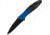 Kershaw Leek Assisted Opening Folding Knife, 3 in, Black Oxide CPM MagnaCut, Wharncliffe Blade, Aluminum, Blue/Black Gradient Handle, 1660GBLUBLK