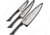 Kershaw Luna 3 Pc Kitchen Knife Set,Stainless Steel Blades, Black and Gray Handles, ABS0370