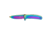 Kershaw Outcome, Folding Knife, Assisted Opening, 2.8" Drop Point, 8Cr13MoV Blade Steel, 6.7" Overall Length, Frame Lock, Rainbow PVD Finish, 2044RBW