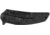 Kershaw Outright Assisted Opening Folding Knife, 3 in, 8Cr13MoV, Black Finish, Trailing Point, Stainless Steel, Black Handle, 8320BLK