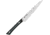 Kershaw Professional Utility Kitchen Knives, 10.5in Overall, 6in Hammered Finish Aus-6M SS Blade, Black Pom Handle, Full Tang, Black, HT7084