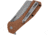 Kershaw Static Linerlock Folding Knife, 2.88 in, Steel, Cleaver Blade, Canvas Micarta, Brown Handle, 3445MCB