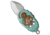 Ketuo Ketuo Beetle Pocket Knife Crystalized Green Titanium 0.9" Satin M390, Green, Bohler M390, adult, BHQ-226132