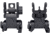Kexuan 1 in Advanced Tactical Flip Up Front And Rear Sight Set, Aluminum, Black, MFLRS09