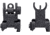 Kexuan 1 in Basic Tactical Flip Up Front and Rear Sight Set, 1 in, Black, MFLRS08