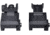 Kexuan 1 in Basic Tactical Flip Up Front and Rear Sight Set, 1 in, Black, MFLRS08
