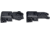 Kexuan 1 in Basic Tactical Flip Up Front and Rear Sight Set, 1 in, Black, MFLRS08