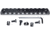 Kexuan 11 Slots M-LOK to Picatinny Rail Section, Polymer, Black, RL-PML11