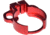 Kexuan Aluminum Receiver End Plate w/Dual Sling Clip Type Adapters for .223/5.56/.308 Buffer Tubes, Red, ABTA13-R