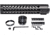 Kexuan Free Float KeyMod Handguard for .308 Low Profile Upper Receiver, 12.5 in, Black, MK38Y125