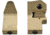 Kexuan Front &amp; Rear 45 Degree Offset Backup Polymer Sights, Tan, MAFRS02-T