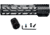 Kexuan M-LOK Free Float Handguard for .308 DPMS High Profile Uppers, 10 in, Black, MM38E10-H