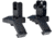 Kexuan Rapid Transition 45 degree Offset Flip-Up Sights, Aluminum Front &amp; Rear Set, Black, MAFRS04
