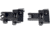 Kexuan Rapid Transition 45 degree Offset Flip-Up Sights, Aluminum Front &amp; Rear Set, Black, MAFRS04