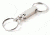 Key-Bak 1123 Quick Release, Pull Apart Key Accessory w/ 2 Split Rings, Chrome, Rectangular Flat 0301-123
