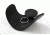 Key-Bak 481BPS-HDK Retractable Reel w/ 48in Kevlar Cord, Black Smooth Texture Silencer w/ 2.25in Belt Loop, 8oz Retraction, Split Ring 0481-858