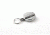 Key-Bak 483-HD Retractable Reel w/ 48in Stainless Steel Cable, Chrome Front, 1.75in Steel Belt Loop, 8oz Retraction, Split Ring 0483-001