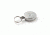 Key-Bak 483-HD Retractable Reel w/ 48in Stainless Steel Cable, Chrome Front, 1.75in Steel Belt Loop, 8oz Retraction, Split Ring 0483-001