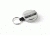 Key-Bak 483-HDK Retractable Reel w/ 48in Kevlar Cord, Chrome Front, 1.75in Steel Belt Loop, 8oz Retraction, Split Ring 0483-821