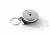 Key-Bak 484-HDK Retractable Reel w/ 48in Kevlar Cord,Chrome Front, Removable Swivel Belt Clip, 8oz Retraction, Split Ring 0484-821