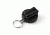 Key-Bak 484B-HD Retractable Reel w/ 48in Stainless Steel Cable, Black Front, Removable Swivel Belt Clip, 8oz Retraction, Split Ring 0484-003