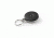 Key-Bak 485B-HD Retractable Reel w/ 48in Stainless Steel Cable, Black Front, Steel Belt Clip, 8oz Retraction, Split Ring 0485-003