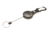 Key-Bak 488B Retractable Reel w/ 48in Kevlar Cord, Durable Case, Aluminum Carabineer, Split Ring, Black 0488-803