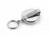 Key-Bak 5 Retractable Reel w/ 24in Stainless Steel Chain, Chrome Front, Steel Belt Clip, Split Ring 0005-011