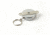 Key-Bak 7 Industrial Retractable Reel w/ 24in Stainless Steel Chain, Steel Bracket Mount Back, Chrome Front, Split Ring 0007-002