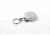 Key-Bak 7LS Industrial Retractable Reel w/ 24in Stainless Steel Chain, Steel Bracket Mount Back, Chrome Front, Large Swivel, Split Ring 0007-016