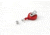 Key-Bak Mini-Bak ID Retractable Reel w/ 36in Nylon Cord, Swivel Bulldog Clip, Vinyl ID Strap, Red 0069-005