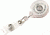 Key-Bak Mini-Bak ID Retractable Reel w/ 36in Nylon Cord, Swivel Bulldog Clip, Vinyl ID Strap, Translucent Clear 0220-015