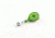 Key-Bak Mini-Bak ID Retractable Reel w/ 36in Nylon Cord, Swivel Bulldog Clip, Vinyl ID Strap, Translucent Green 0215-015