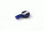 Key-Bak Mini-Bak ID Twist-Free Retractable Reel w/ 36in Nylon Cord, Steel Belt Clip, Twist-Free ID Strap, Blue 0055-015