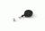 Key-Bak Mini-Bak ID Retractable Reel w/ 36in Nylon Cord, Steel Belt Clip, Vinyl ID Strap, Black 0057-005